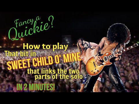 How To Play Sweet Child (that solo line that EVERYONE gets wrong) | Quickie Lesson 002