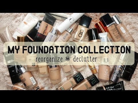 Reorganizing My Foundation Collection | My Favs & Mana Hat Nak Tauk Buang
