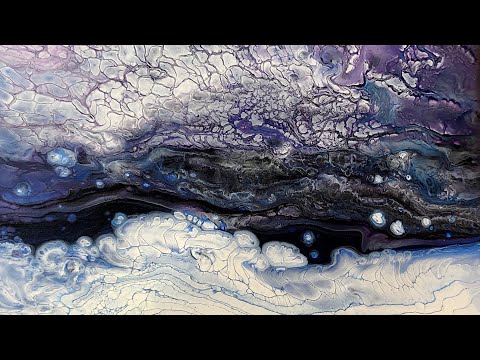 #249.  Fluid art and milk paint experiments! / Cloud pour / Spin Art / art therapy