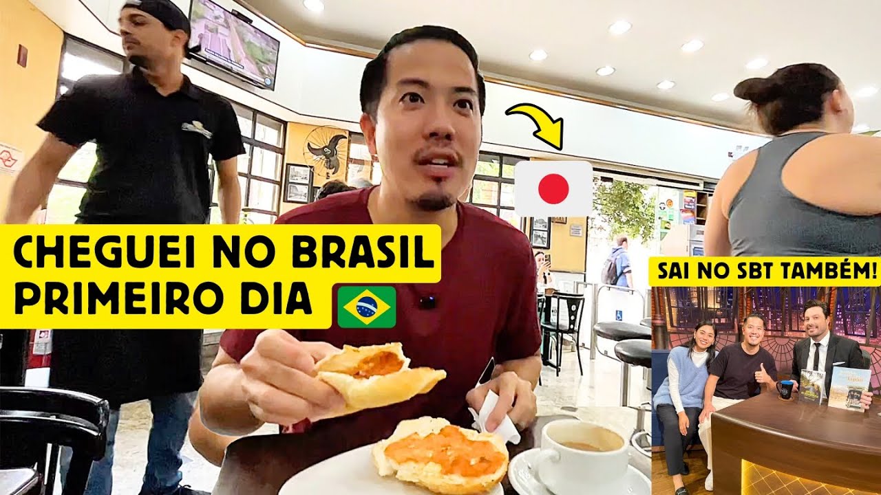 I arrived in Brazil and appeared on SBT's The Noite