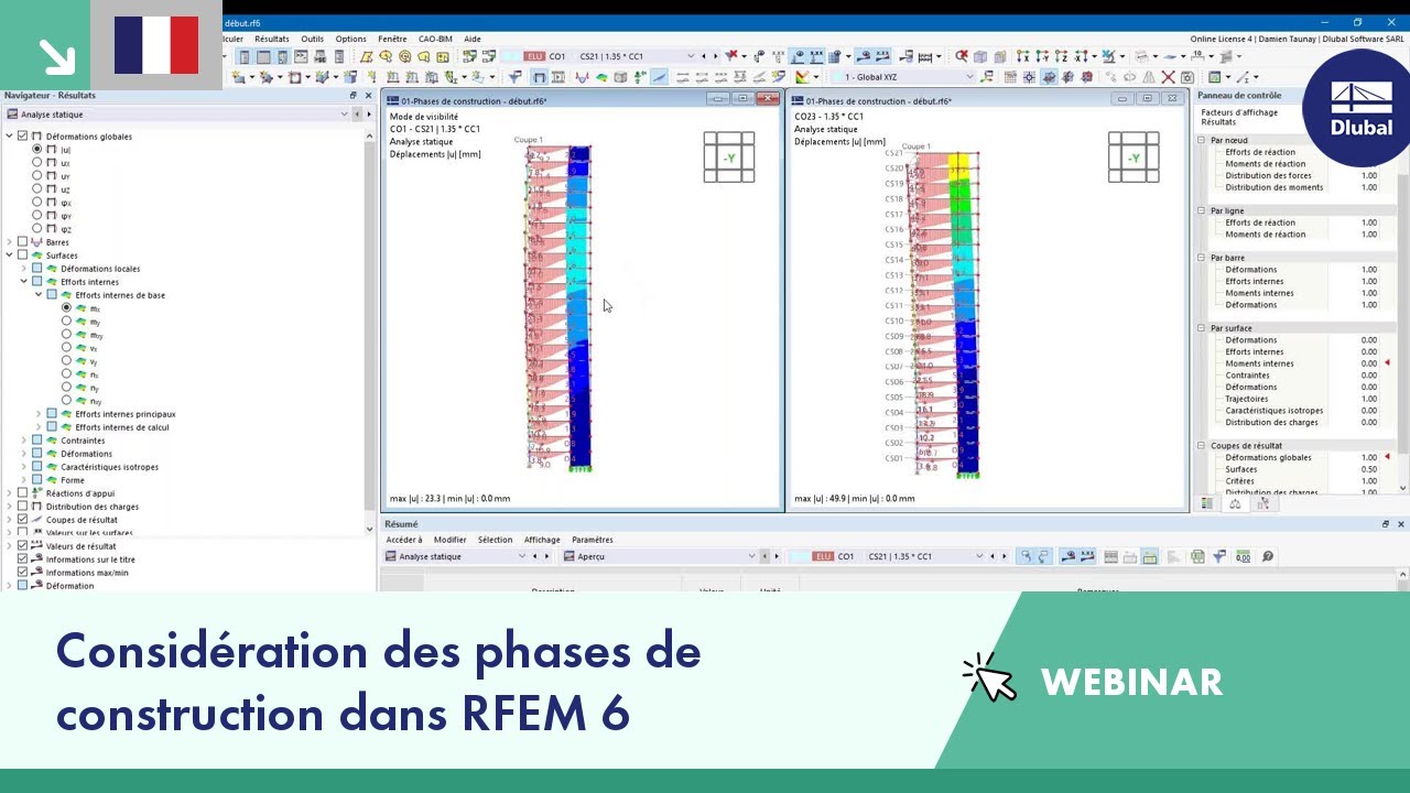 Considération des phases de construction dans RFEM 6
