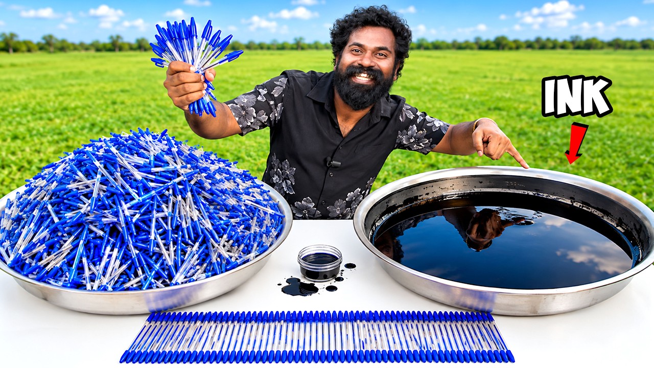 I Extracted Ink From 5000 Ball Pen | M4 Tech |