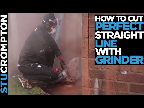 How to cut perfect straight line with grinder DIY Tip