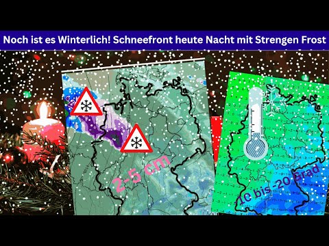 Heute Abend neue Schneefälle und strengen Frost! Wettervorhersage 03.12.23