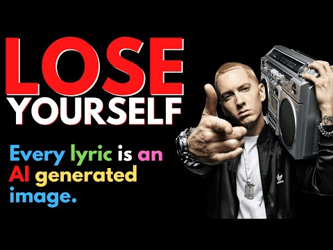 Lose yourself,but every word is an AI generated image