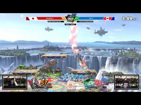 wild zackray wolf combo to spike vs pt   Smash Ultimate   Super Smash Con 2019 Day 2   twitch tv vgb