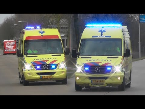 [Luchthoorn][22.02.2019] Ambulances met spoed in Enschede