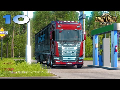 Driving Scania S520 v8 Episode 10 - Petersburg to Helsinki - ETS2