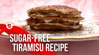 Sugar-Free Tiramisu 🍰 | High-Protein & Low-Fat Dessert Recipe