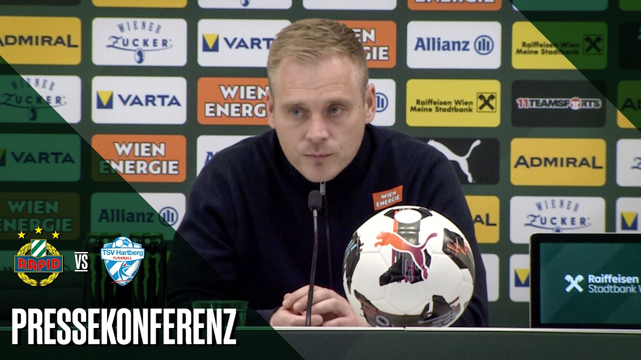 Pressekonferenz nach dem Spiel gegen den TSV Hartberg