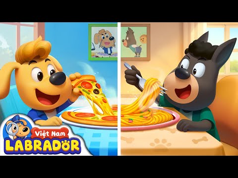 🛏 Một ngày nghỉ của Labrador và Dobie | Hoạt hình thiếu nhi 👮 Cảnh sát trưởng Labrador Vietnam 🚔