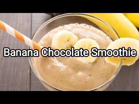 Banana Chocolate Smoothie | Banana Shake | Banana Crush | Easy Cooking With Kakoli