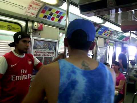 Freestyle en el metro con ricto y maxicrazy