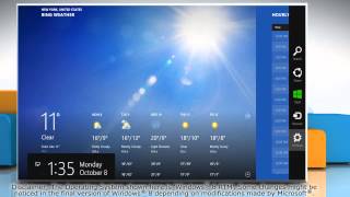 preview picture of video 'How to enable and disable search history in the Windows 8 Weather App'