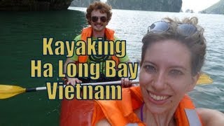 Kayaking along scenic Ha Long Bay, Vietnam Travel Video | Adventure travel & sports in Vietnam