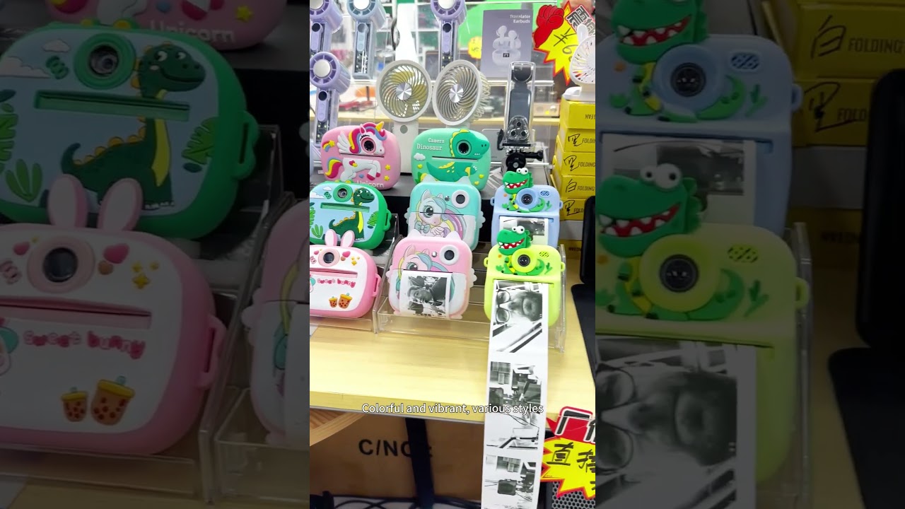 Children's DigitalPrint Camera green #kidscamera #printcamera #funcamera  #kidtoys #toyfactory