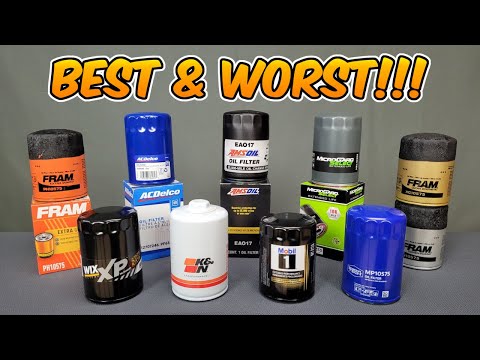 TEN oil filters compared - BEST & WORST!  Cutups include WIX, K&N, AMSOIL, Mobil-1, more!