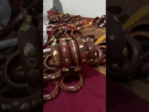 Brown ar handicraft wooden bangles