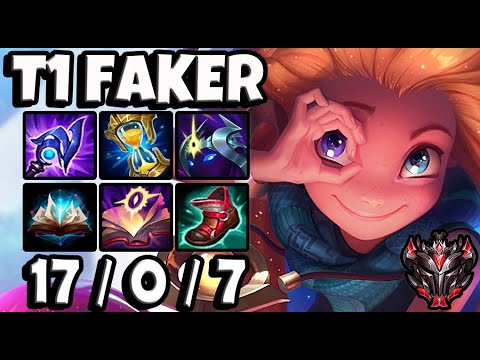 T1 Faker Zoe MID vs Nunu - Patch 11.16 Ranked Korea ✅