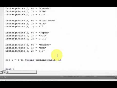 Lesson 27.4 A real work example of Arrays in VBA