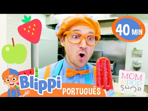 Fazendo Picolés com Blippi | Melhores Episódios de Blippi em Português | Vídeos Educativos Infantis