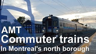 preview picture of video 'AMT commuter trains in Montreal's north borough - September & October 2014'