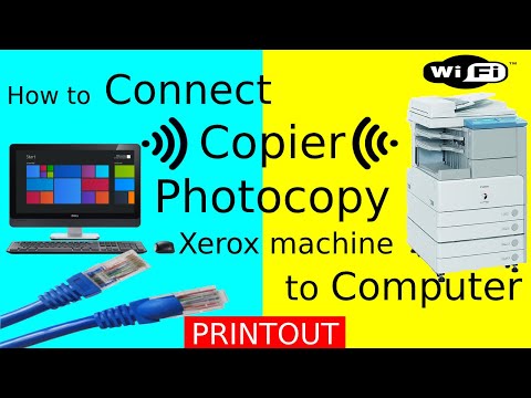 ✓ How to Connect/Install Photocopy Machine to Computer | iR3300 Canon Copier | Xerox Machine Printer Video