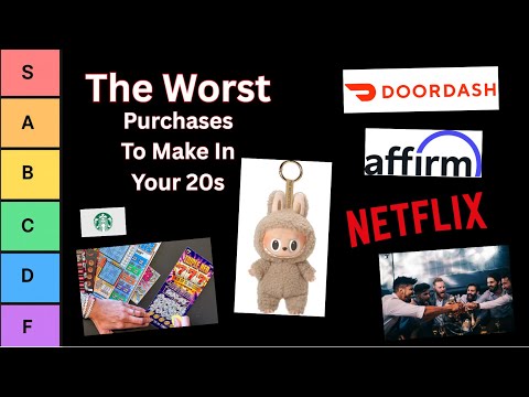 The WORST Purchases You’ll Regret in Your 20s (Ultimate Tier List)
