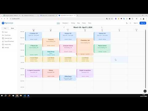 Schedule builder tutorial video thumbnail
