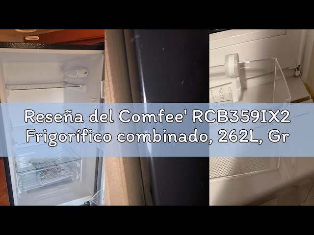 Vídeo relacionado con COMFEE´ RCB359IX2 Frigorífico combi de 262L, ideal para cocinas compactas. Gran capacidad, tecnología Low Frost, funcionamiento silencioso 39 dB [Clase E]