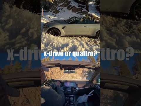 Which one’s the better system? #bmwxdrive #bmw #audiquattro #audi #bmwm4competition