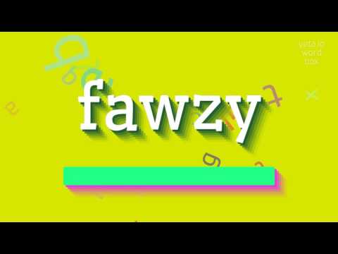 How to say "fawzy"! (High Quality Voices)