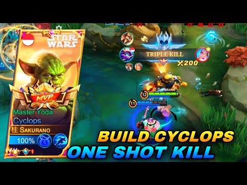 MOONTOON BUFF CYCLOPS | CYCLOPS NO COOLDOWN! 21 KILL DALAM SATU MATCH! BUILD CYCLOPS TERSAKIT 2023 |
