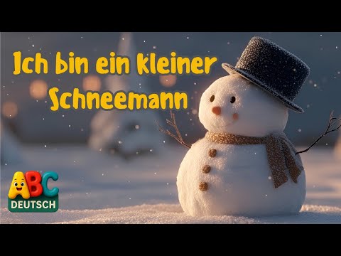 Ich bin ein kleiner Schneemann ☃️ Winter Kinderlied | Deutsches Lied & Animation