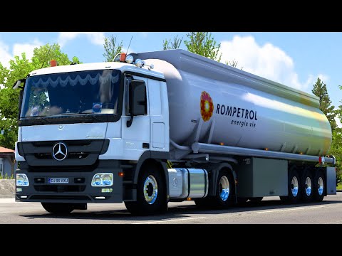 ETS2 | Mercedes Actros MP3 By Dotec And Cistern Trailer Craiova- Pančevo Part 2 [1.41]| ProMods 2.56