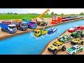Amazing ️ RC Wobbly Truck Loading And Unloading Toy Cars Cement Mixer Truck Trailer Truck Dump