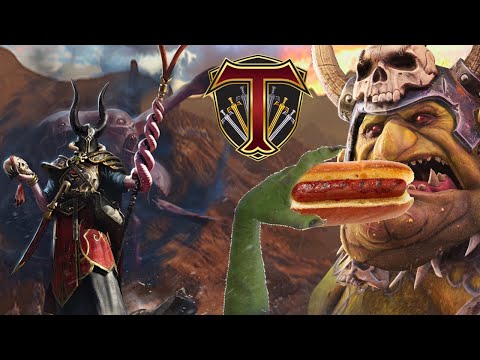 Grom The Paunch Returns At The Turining Of The Tide! Greenskins vs Norsca