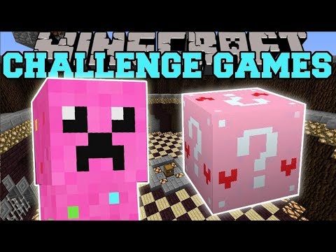 PopularMMOs Pat and Jen Minecraft_ CANDY CHALLENGE GAMES - Lucky Block Mod - Modded Mini-Game