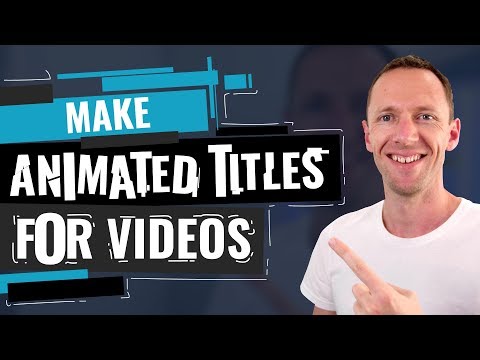 How to Make Animated Titles - Easy Video Effects Tutorial! Video