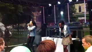 Booty Luv (Cherise &amp; Nadia) perform Boogie 2Nite and Don&#39;t Mess with My Man on the OMG:Live stage!