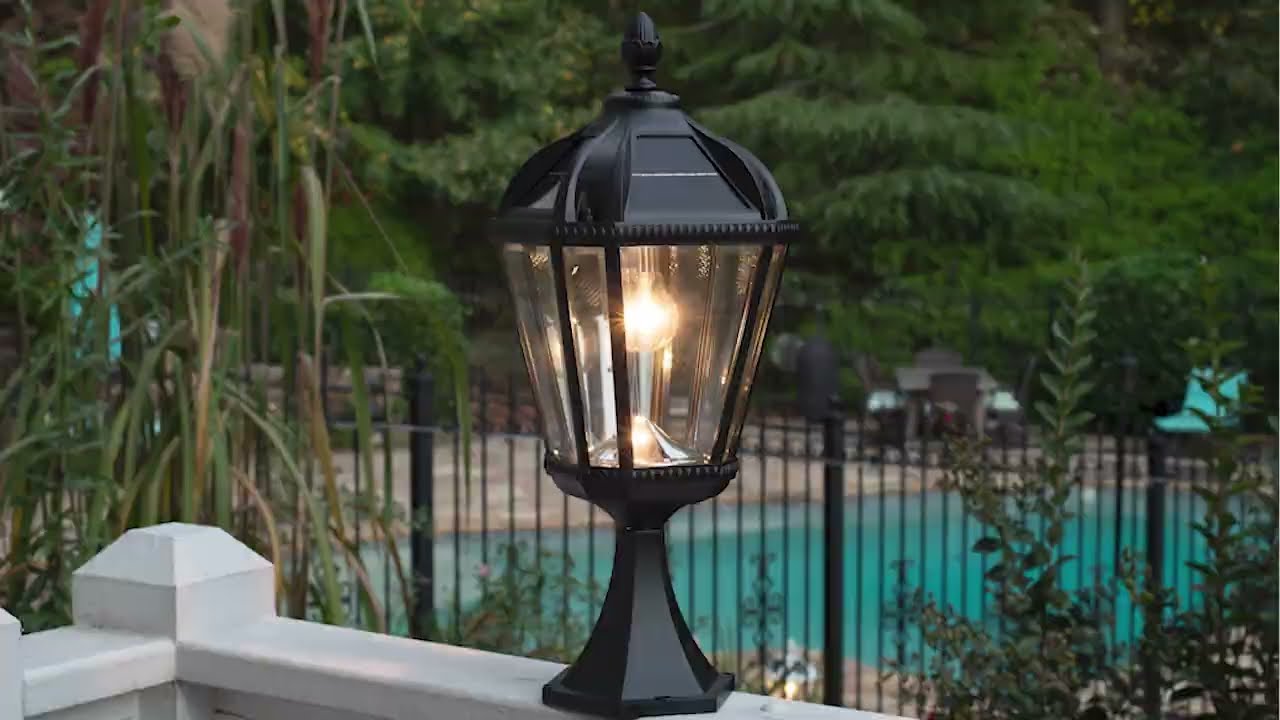 Video 1 Watch A Video About the Royal Black Solar LED Pier Mount Light
