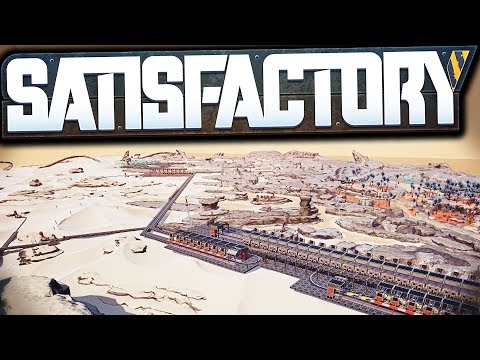 Entire Biome Mined w/ Trains (10,000+ IRON ORE) - Satisfactory Early Access Gameplay Ep 53