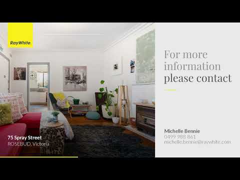 75 Spray Street, Rosebud, VIC 3939, 2 Bedrooms, 1 Bathrooms, House