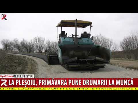 La Pleșoiu, primăvara pune drumarii la muncă