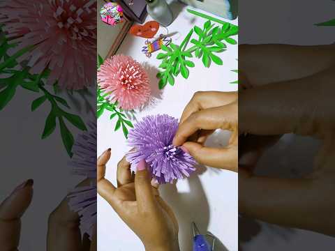Paper flowers making idea / a4 nirmana / school craft idea with paper / room decoration idea