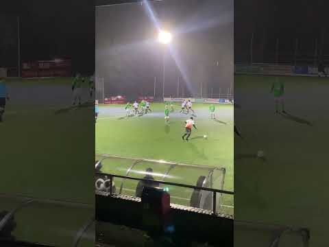 Free kick in VV SEV 1-1 HVV RAS in Halve Maan Cup 25 November 2025