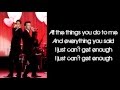 Glee - Just Can't Get Enough (Lyrics) 