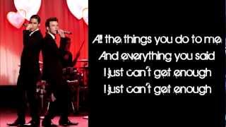 Glee - Just Can&#39;t Get Enough (Lyrics)