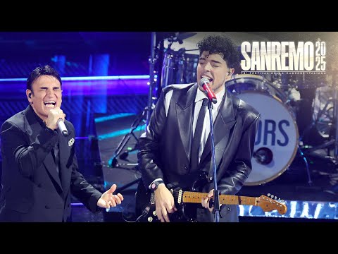 Sanremo 2025 - The Kolors con Sal Da Vinci cantano “Rossetto e caffè”
