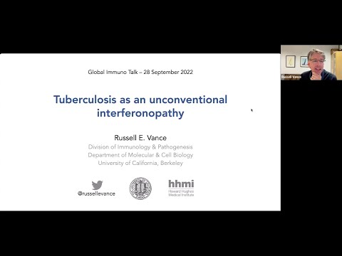 "Tuberculosis as an unconventional interferonopathy" by Dr. Russell Vance